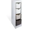 Rangement|Gifi Rangement 4 niveaux pour casier blanc