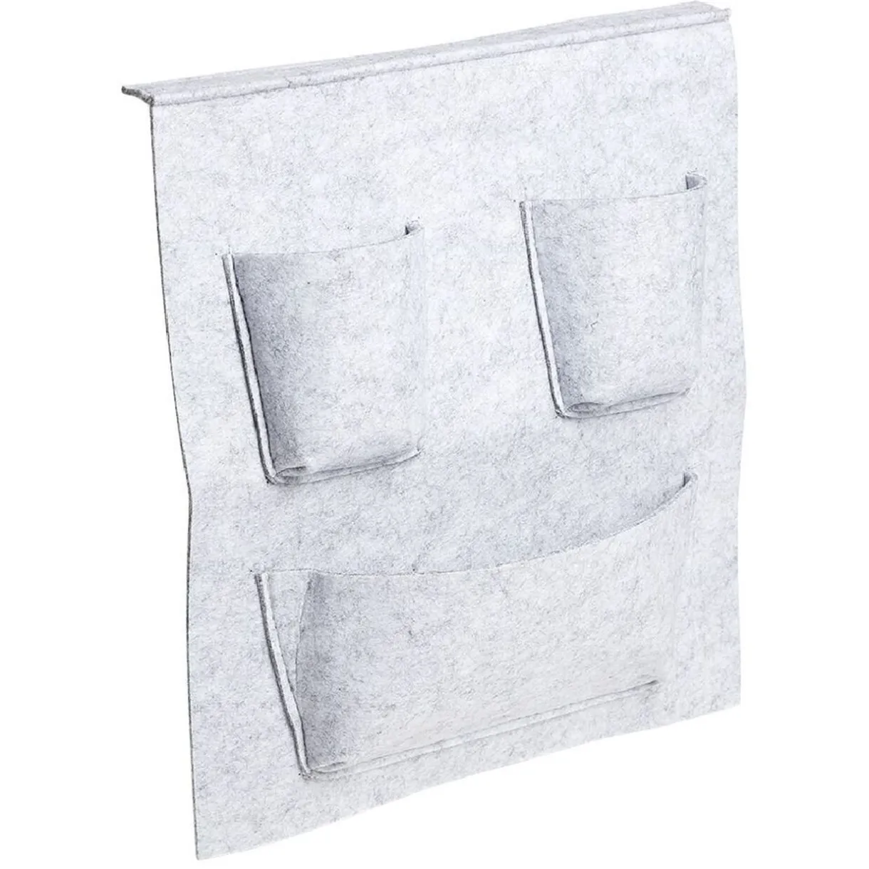 Rangement|Gifi Rangement Box Cube pochette feutrine gris clair 34x30cm