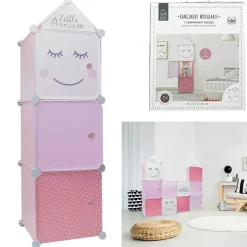 Rangement|Gifi Rangement modulable 3 cubes fille Little Princesse 34x32xH110cm