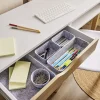 Rangement|Gifi Rangement organiseur en feutrine gris x5