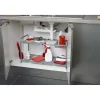 Rangement sous évier extensible argenté^Gifi Best