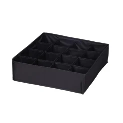 Rangement|Gifi Rangement sous vêtement 16 compartiments noir