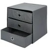 Rangement|Gifi Rangement textile Box Cube 3 tiroirs 31x29x31cm