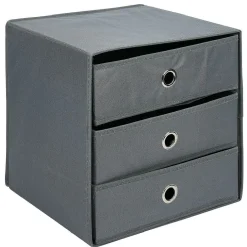 Rangement|Gifi Rangement textile Box Cube 3 tiroirs 31x29x31cm