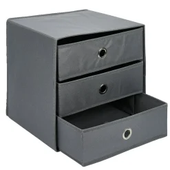 Rangement|Gifi Rangement textile Box Cube 3 tiroirs 31x29x31cm