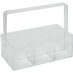 Sale Gifi Rangement transparent avec anse 6 compartiments