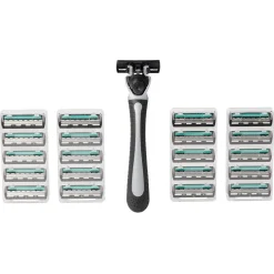 Discount Gifi Rasoir homme avec 20 recharges 3 lames