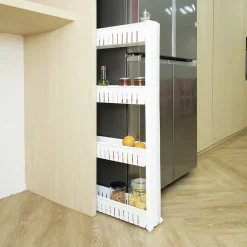 Resserre légume 4 niveaux blanc 54x12,2xH101 cm^Gifi