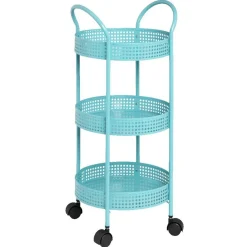 Resserre légumes à roulettes bleu turquoise^Gifi Online