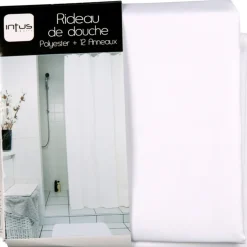 Discount Gifi Rideau de douche blanc