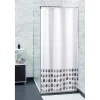 Best Gifi Rideau de douche blanc motif galet
