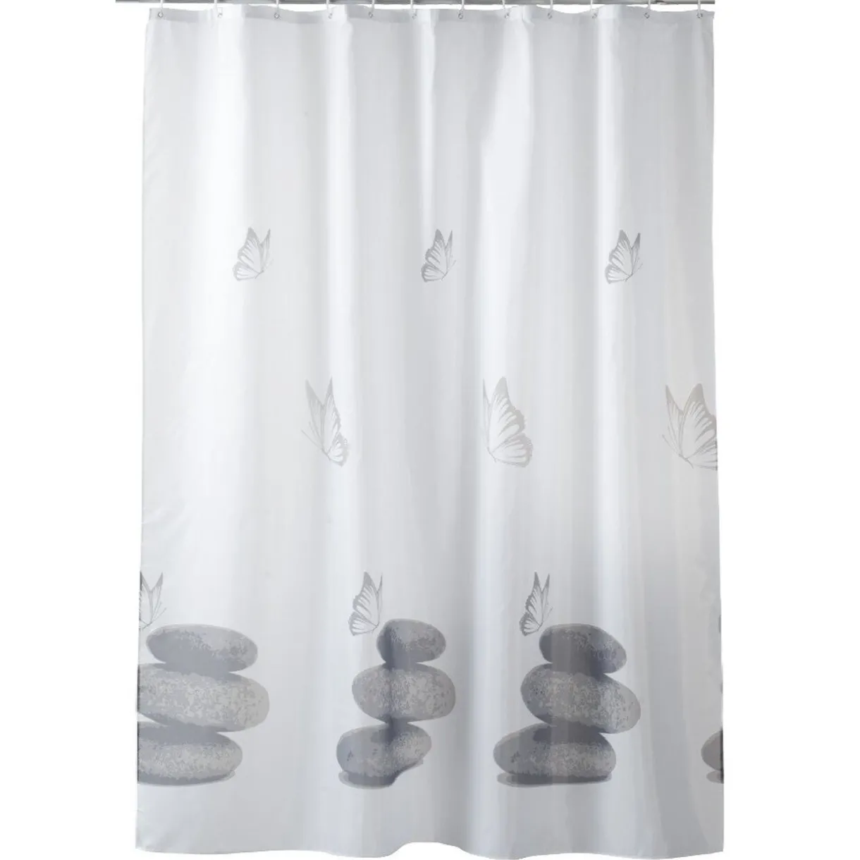 Clearance Gifi Rideau de douche design galets