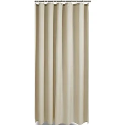 Gifi Rideau de douche effet lin 180x200cm polyester beige