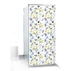 New Gifi Rideau de douche motif citron jaune et bleu Sunflow 180xH200cm