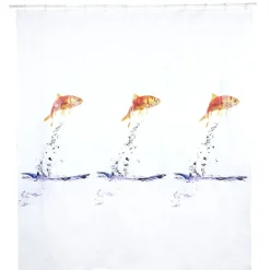 Sale Gifi Rideau de douche motif poissons