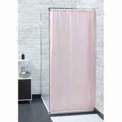 Outlet Gifi Rideau de douche rose