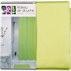 Outlet Gifi Rideau de douche vert anis