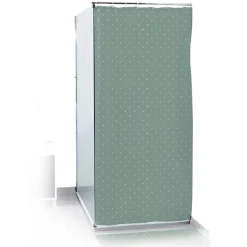 Online Gifi Rideau de douche 180xH200cm avec tapis de bain 75x45cm vert