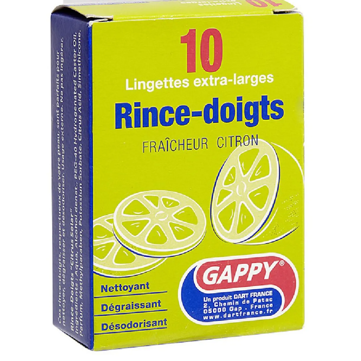 Rince-doigts fraicheur citron x10^Gifi Discount