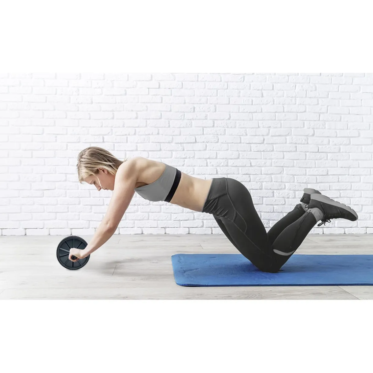 Outlet Gifi Roue abdominale musculation noir Ø18xL25,5cm