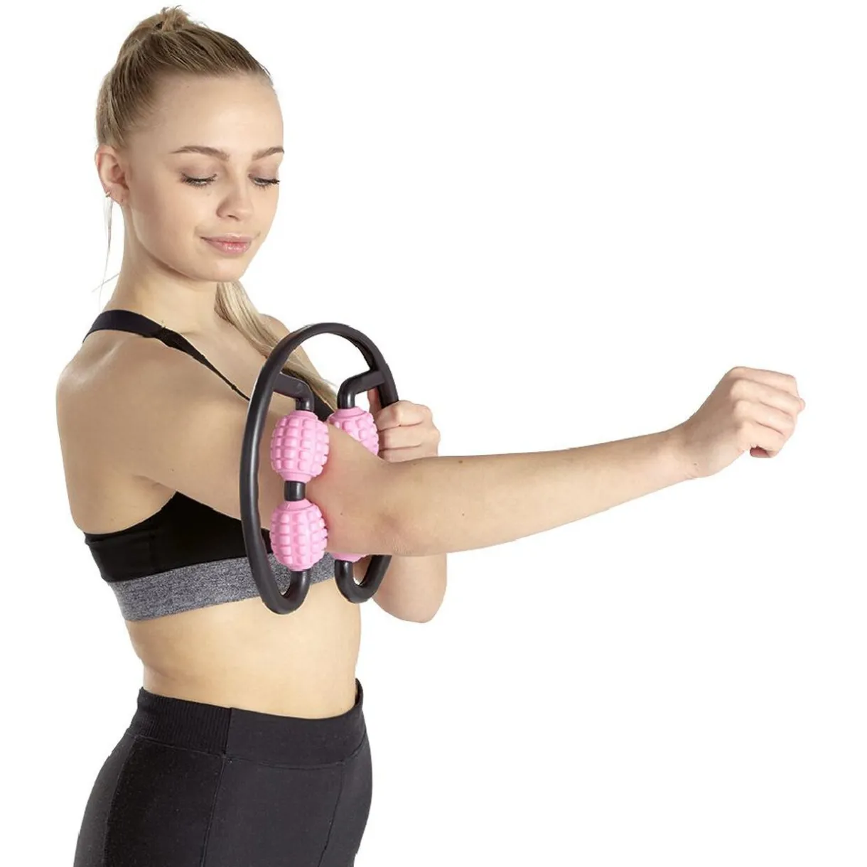 Sale Gifi Rouleau de massage noir et rose