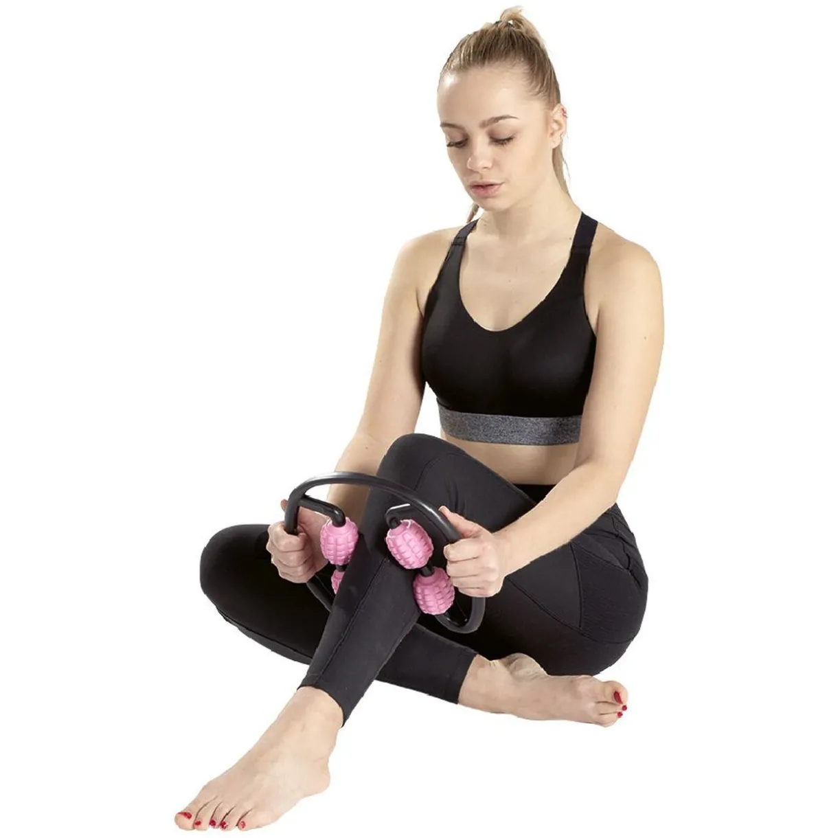 Sale Gifi Rouleau de massage noir et rose