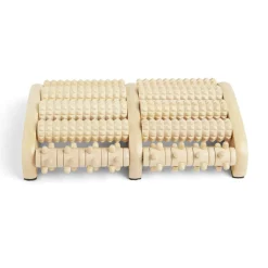 Hot Gifi Rouleau de massage pour pieds en bois 28x18xH8cm
