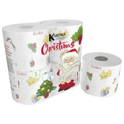 Best Gifi Rouleau de papier de toilette motif Noël x4