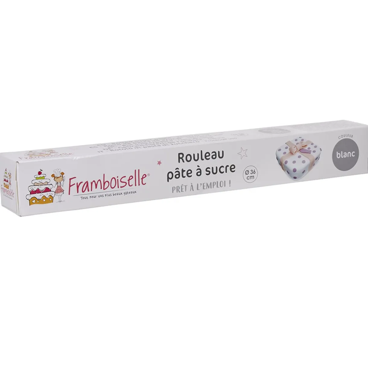 Rouleau de pâte à sucre blanc^Gifi Discount