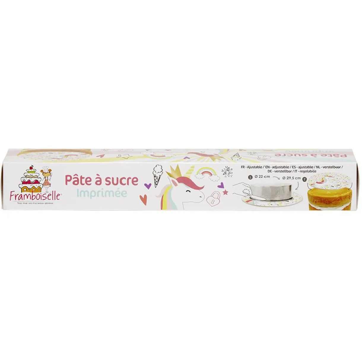 Rouleau de pâte à sucre motif licorne 150 g^Gifi New