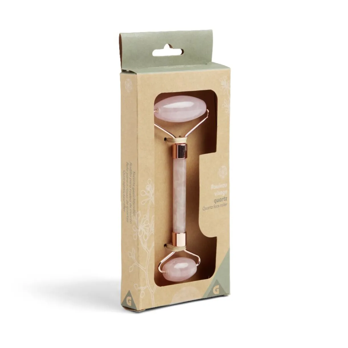 Outlet Gifi Rouleau visage quartz rose