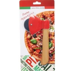 Roulette à pizza rouge manche bois^Gifi Clearance