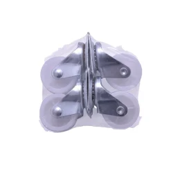 Sale Gifi Roulette en plastique blanc - Lot de 4