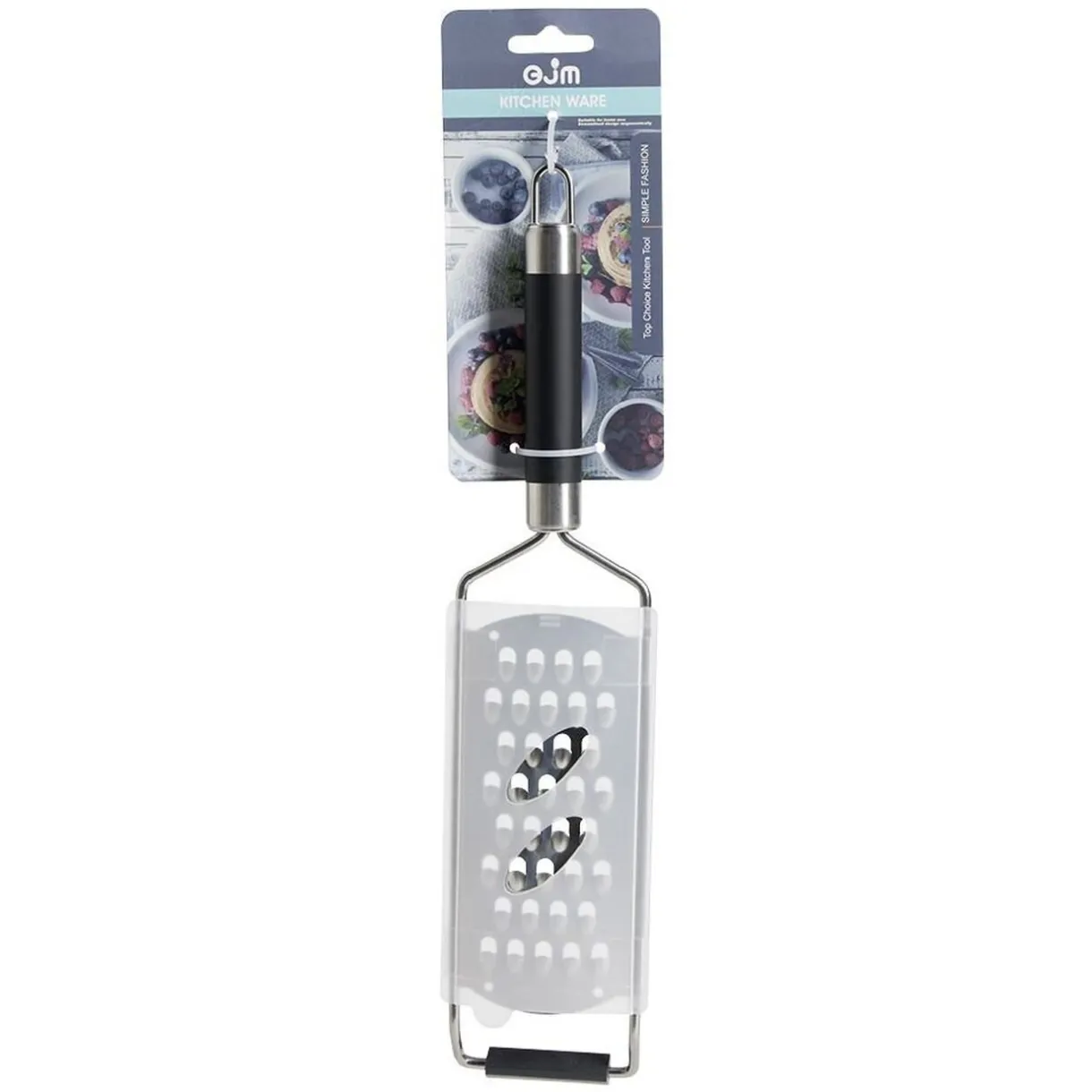 Râpe en inox manche inox avec manche en plastique L.32cm^Gifi Discount