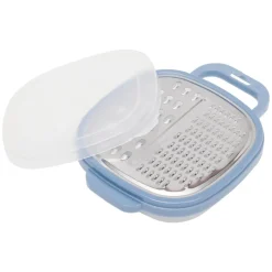 Râpe inox avec récipient en plastique^Gifi Online