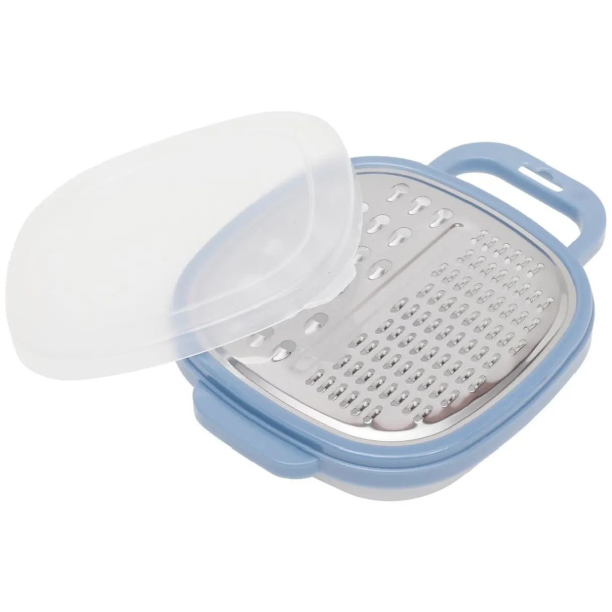 Râpe inox avec récipient en plastique^Gifi Online