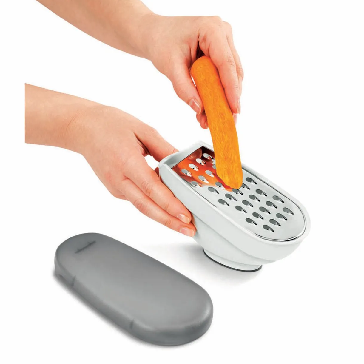 Râpe Metaltex avec couvercle et 3 lâmes interchangeables^Gifi Sale