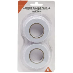 Discount Gifi Ruban adhésif double face blanc 2m x2