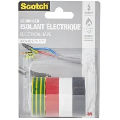 Sale Gifi Ruban adhésif isolant électrique L.5 m x l.15 mm x4