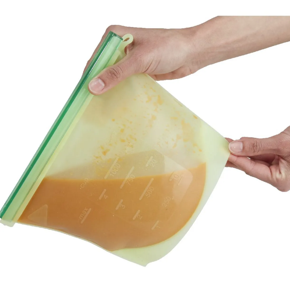 Sac de conservation alimentaire silicone réutilisable 1L x2^Gifi New