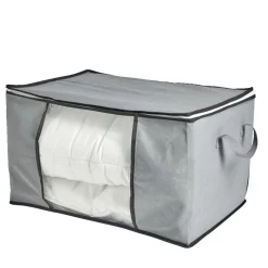 Entretien Du Linge|Gifi Sac de rangement avec poignées et fermeture à glissière 59x40x35cm