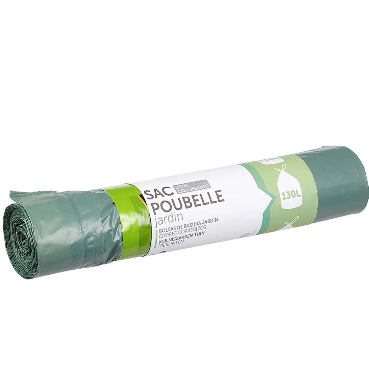 Nettoyage Et Entretien|Gifi Sac poubelle jardin 130 litres à lien coullissant vert x8