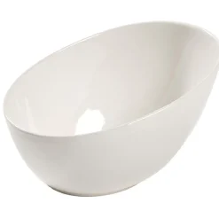 Saladier blanc ovale^Gifi