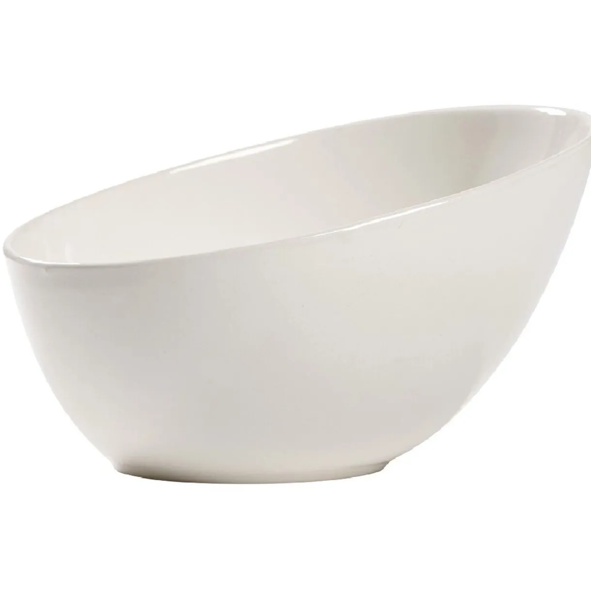 Saladier blanc ovale^Gifi