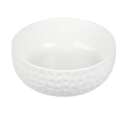 Saladier en porcelaine design martelé blanc^Gifi Outlet