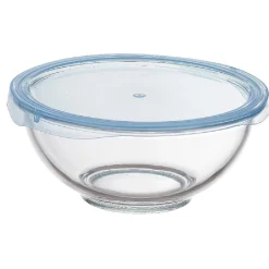 Saladier en verre avec couvercle x 2^Gifi Online