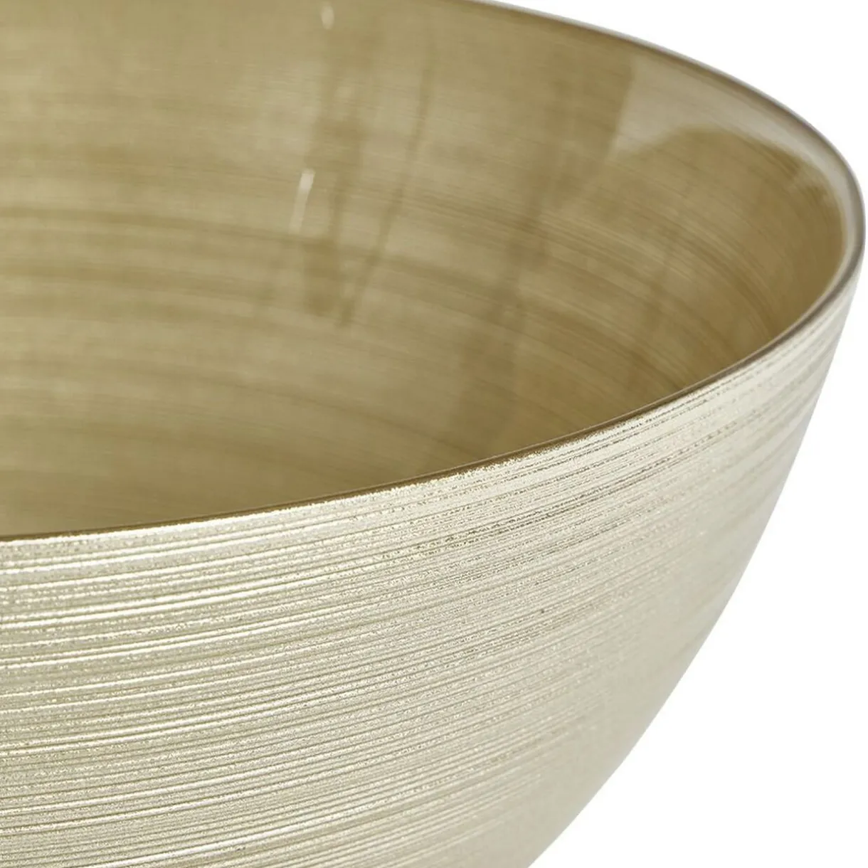 Saladier en verre doré Ø30xH10cm^Gifi Discount