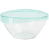 Saladier en verre Luminarc Keep'n Bowl couvercle vert Ø28cm^Gifi Discount