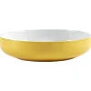 Saladier faïence bicolore jaune et blanc Ø25xH6cm^Gifi New