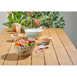 Saladier mélaminé Bayadère rayures multicolores^Gifi Hot